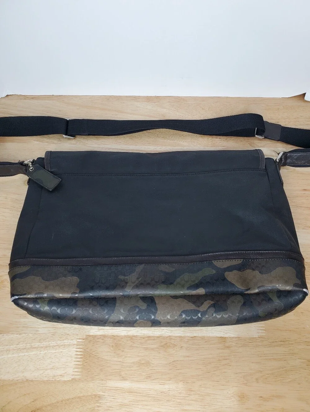 Coach Heritage Signature Messenger Bag Camo Black Mens F70941